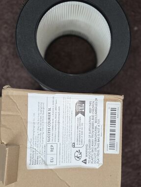 Round HEPA-style Air Filter - Black & White Ap0006 Tatotronics Hepa Nispira